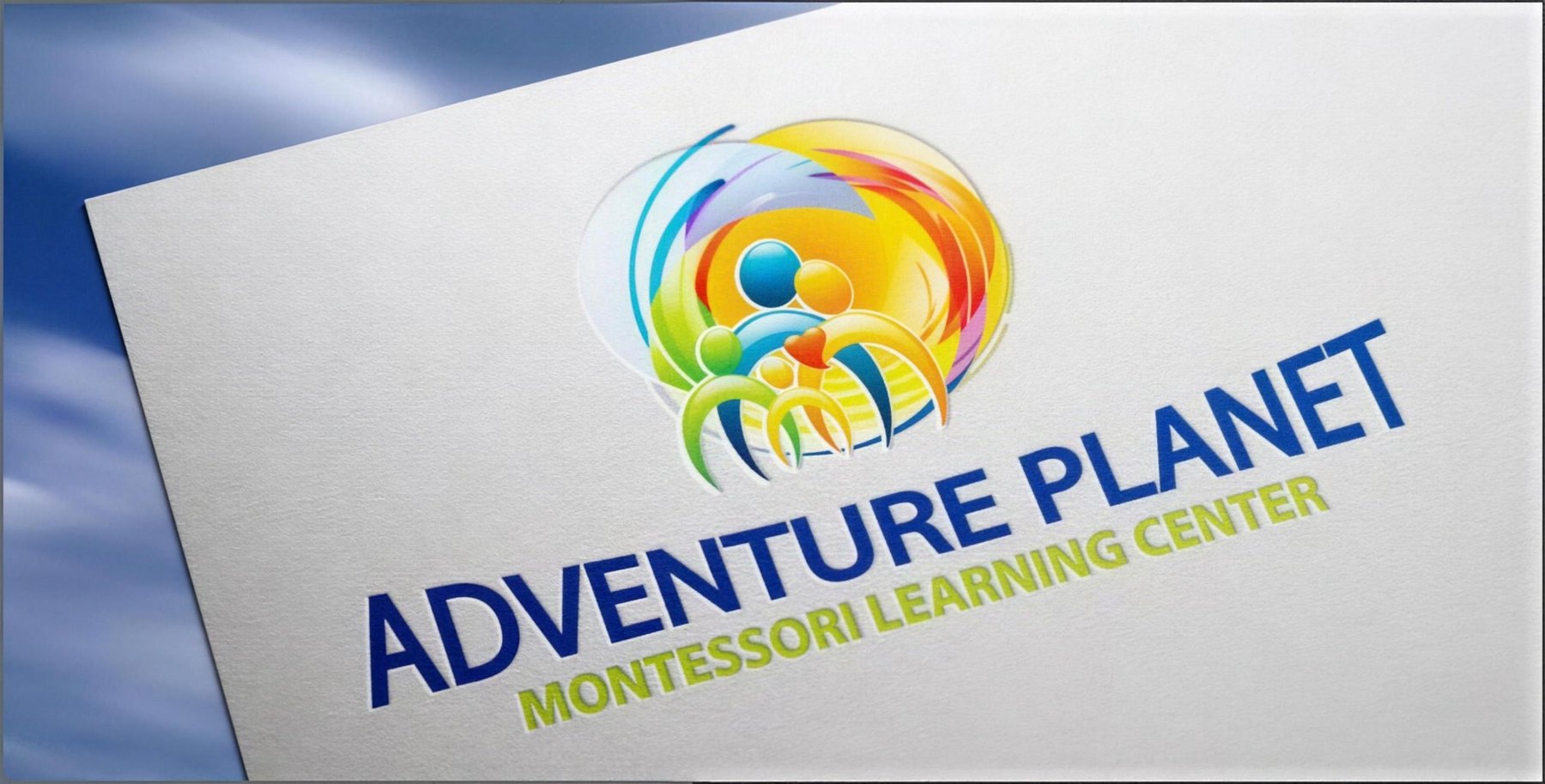 Adventure Planet logo printed on paper.