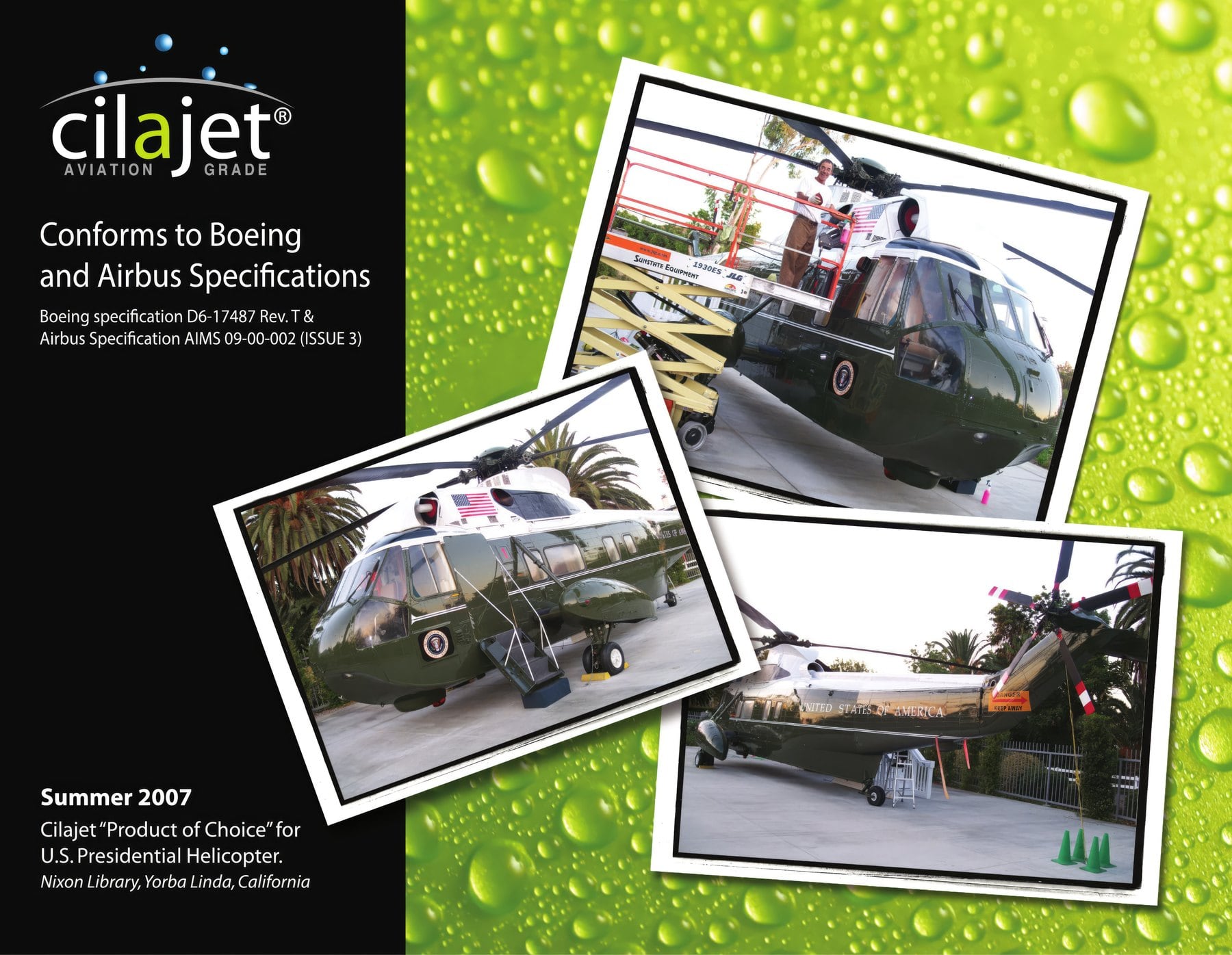 Cilajet presidential brochure.